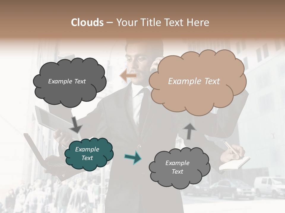 Email Skyscraper Modern PowerPoint Template
