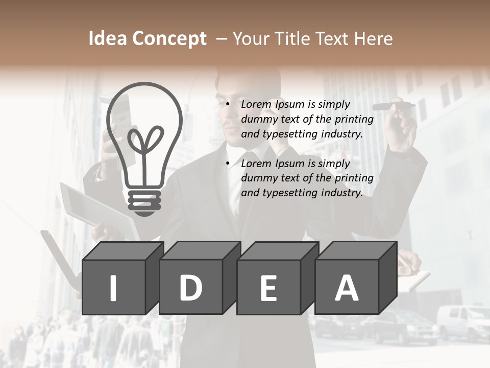 Email Skyscraper Modern PowerPoint Template