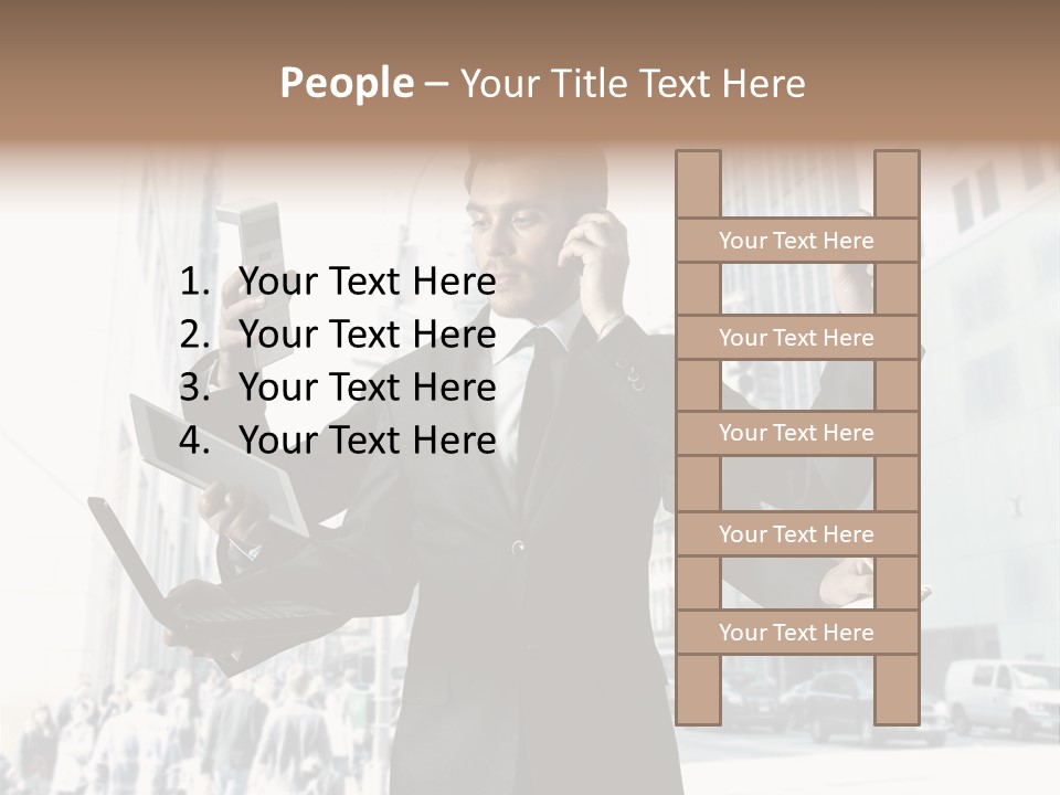 Email Skyscraper Modern PowerPoint Template