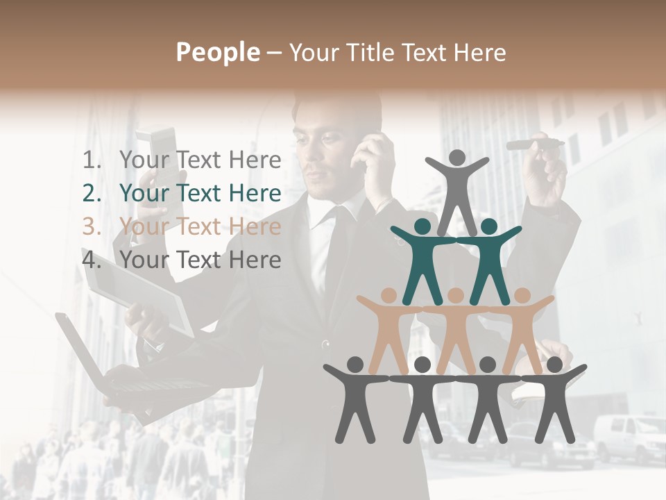Email Skyscraper Modern PowerPoint Template