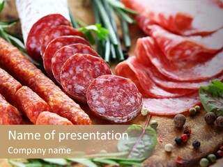Rustic Rosemary Beef PowerPoint Template