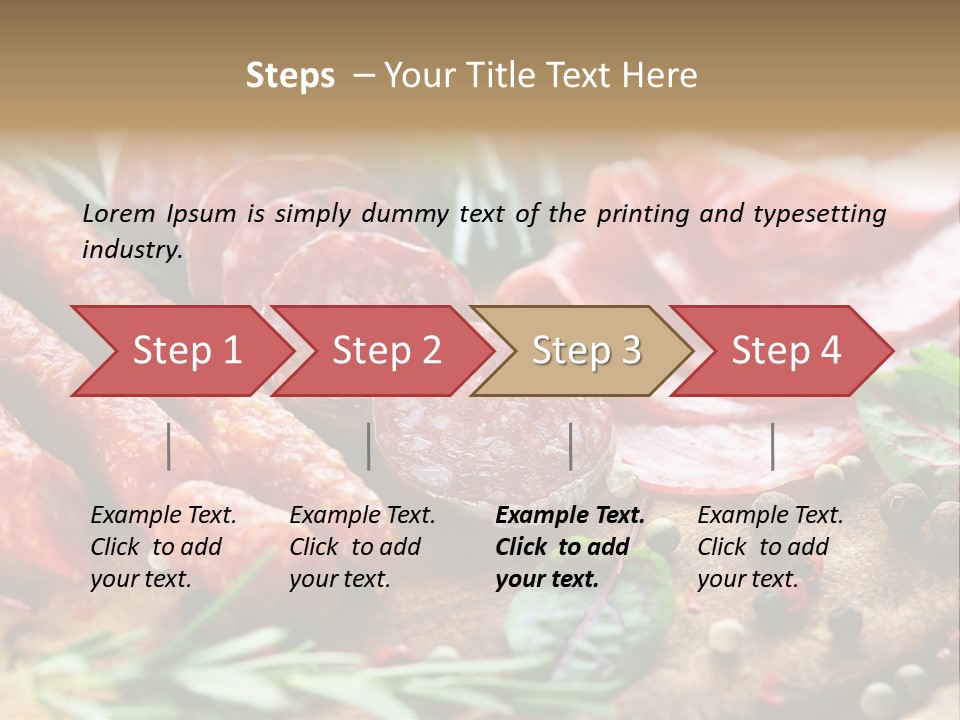 Rustic Rosemary Beef PowerPoint Template