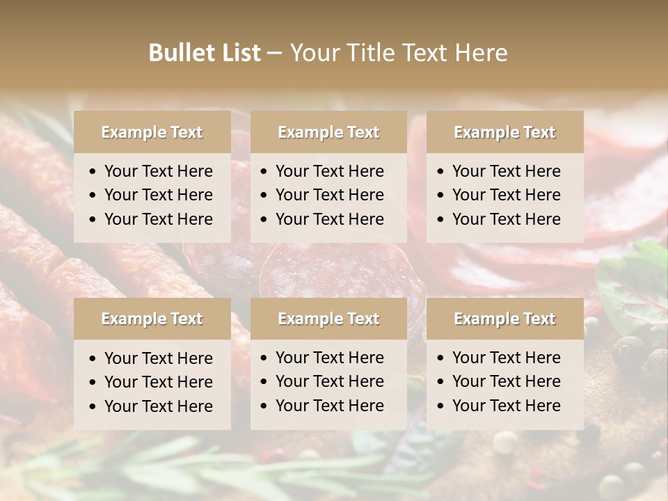 Rustic Rosemary Beef PowerPoint Template