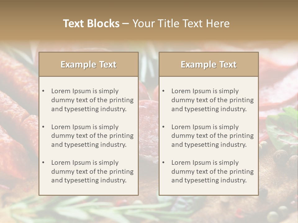 Rustic Rosemary Beef PowerPoint Template