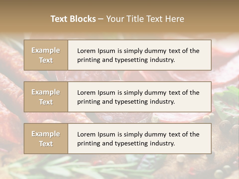 Rustic Rosemary Beef PowerPoint Template
