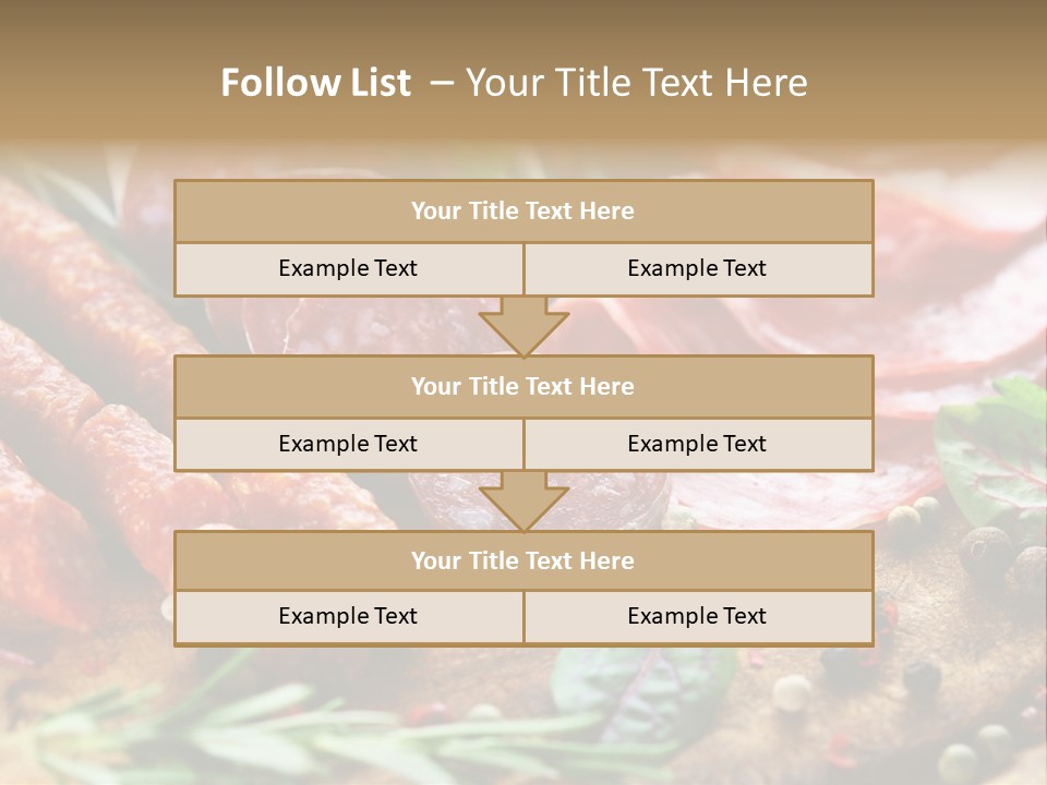 Rustic Rosemary Beef PowerPoint Template