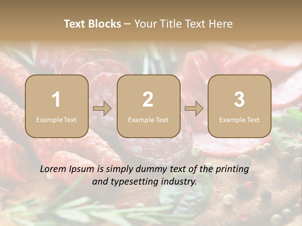 Rustic Rosemary Beef PowerPoint Template