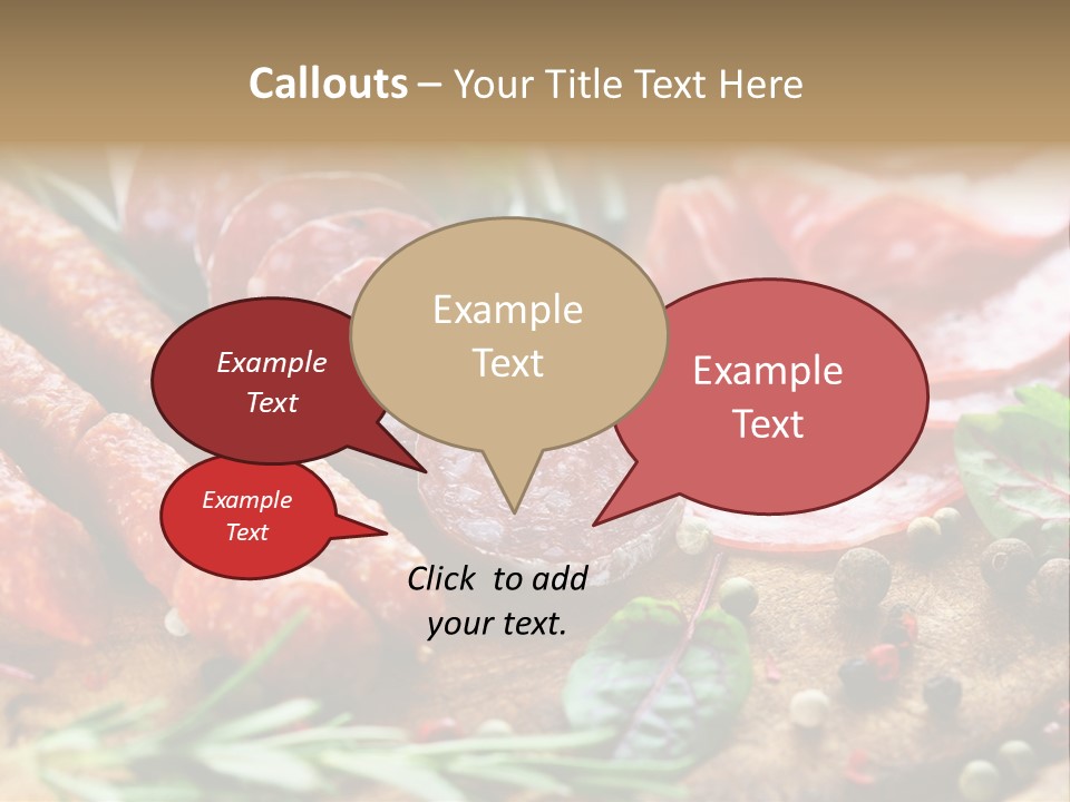 Rustic Rosemary Beef PowerPoint Template