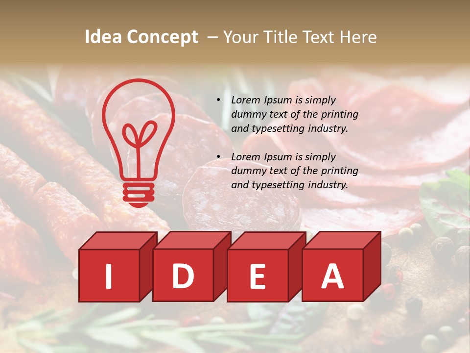 Rustic Rosemary Beef PowerPoint Template