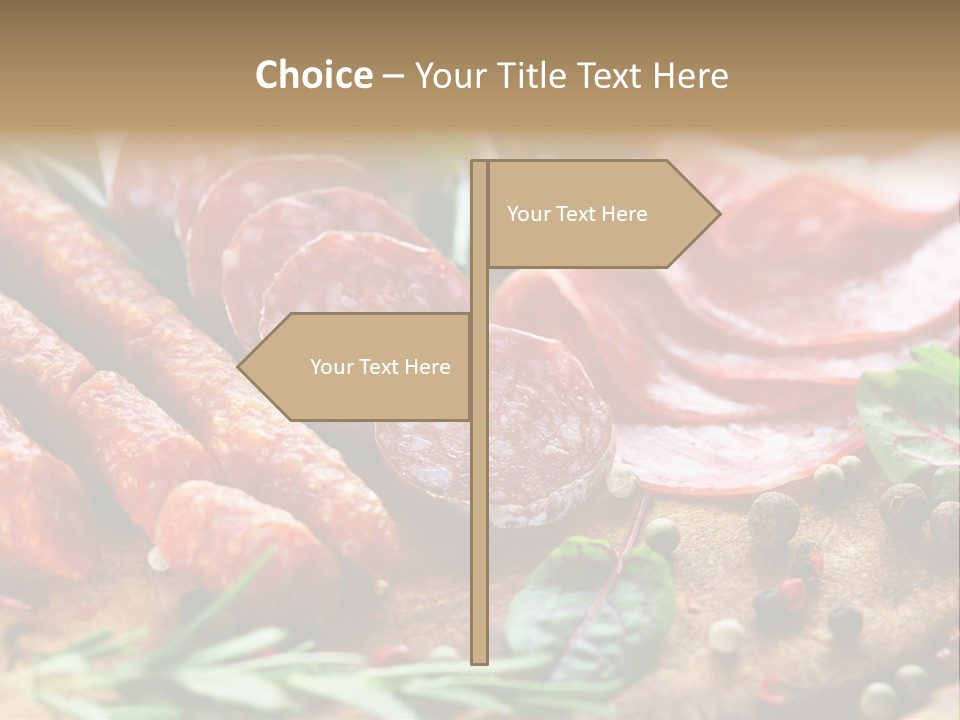 Rustic Rosemary Beef PowerPoint Template