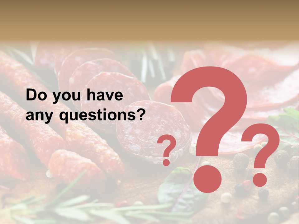 Rustic Rosemary Beef PowerPoint Template