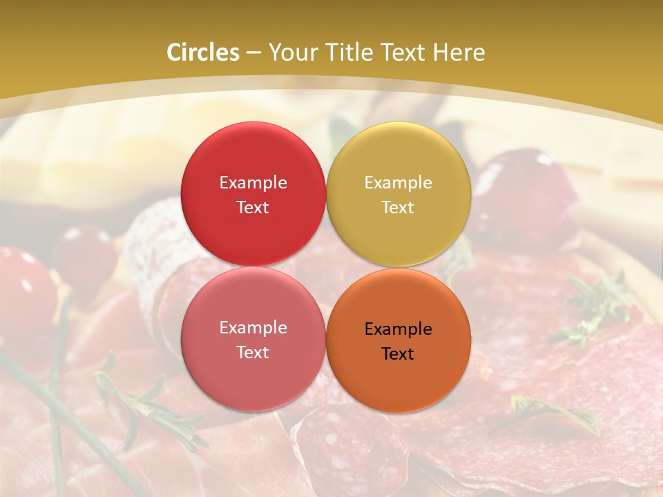 Dish Cutting Appetizer PowerPoint Template