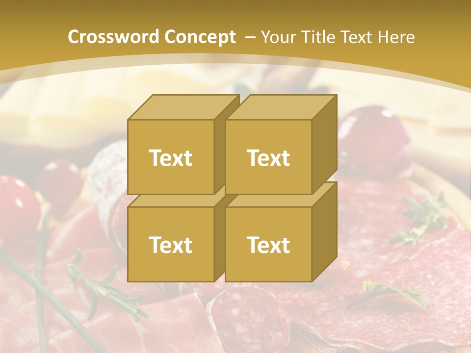 Dish Cutting Appetizer PowerPoint Template