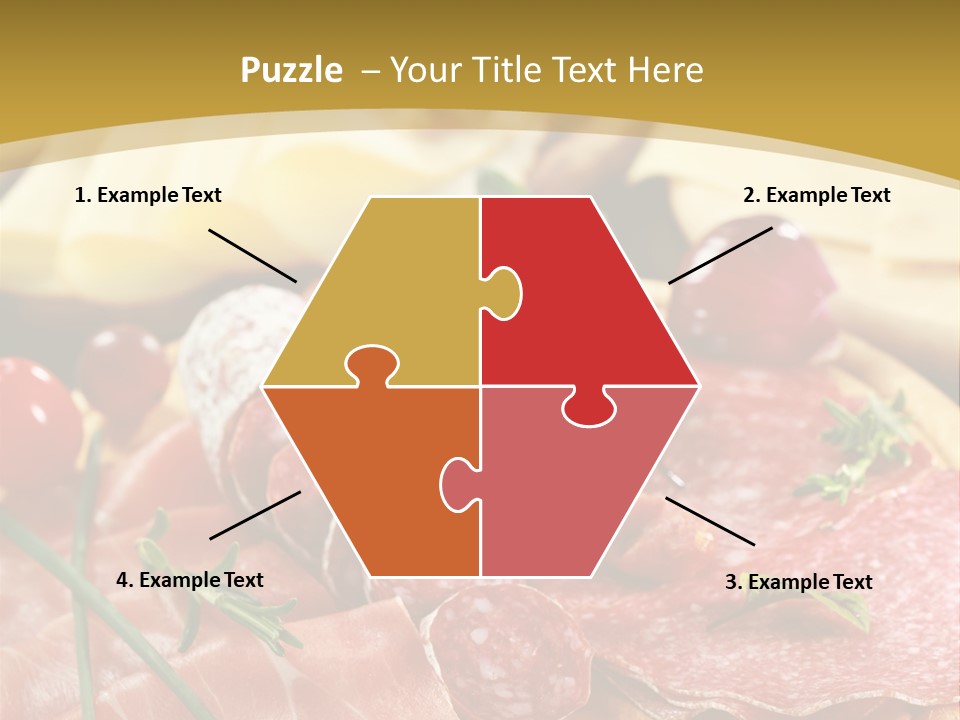 Dish Cutting Appetizer PowerPoint Template