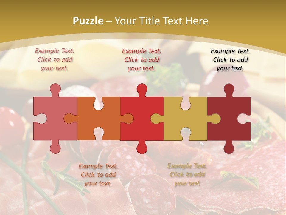 Dish Cutting Appetizer PowerPoint Template