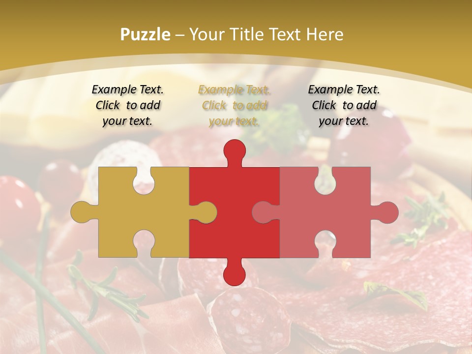 Dish Cutting Appetizer PowerPoint Template