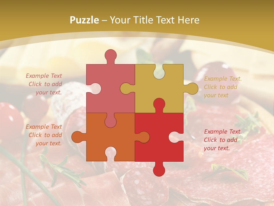 Dish Cutting Appetizer PowerPoint Template