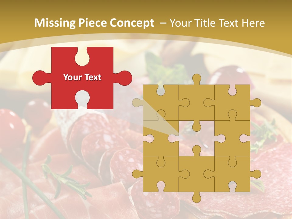 Dish Cutting Appetizer PowerPoint Template