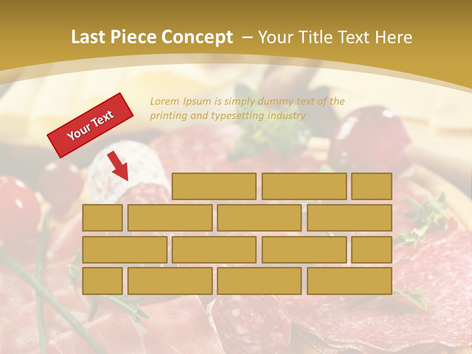 Dish Cutting Appetizer PowerPoint Template