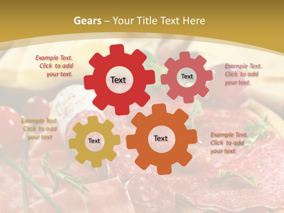 Dish Cutting Appetizer PowerPoint Template