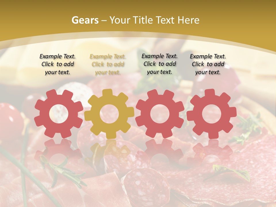 Dish Cutting Appetizer PowerPoint Template