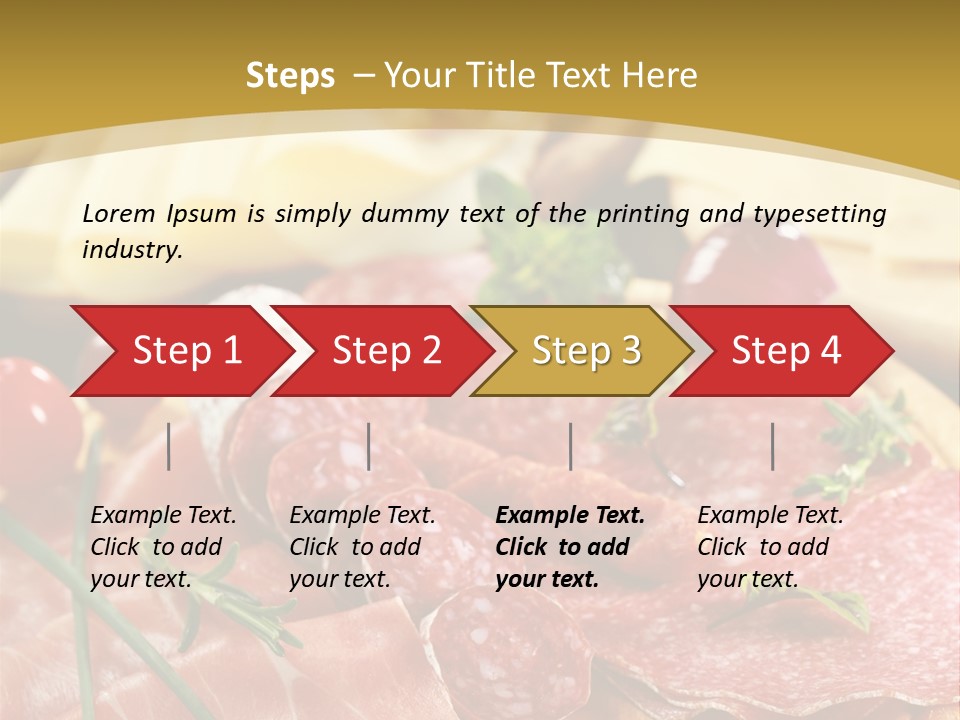 Dish Cutting Appetizer PowerPoint Template