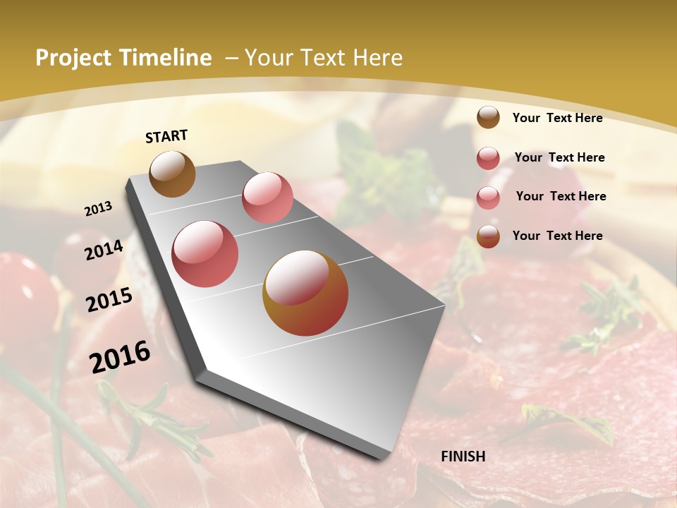 Dish Cutting Appetizer PowerPoint Template