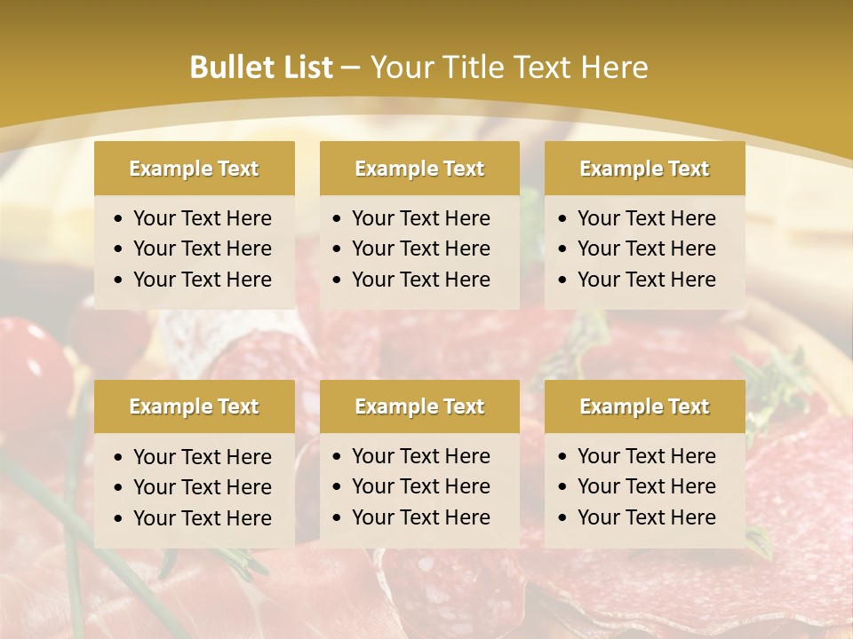 Dish Cutting Appetizer PowerPoint Template