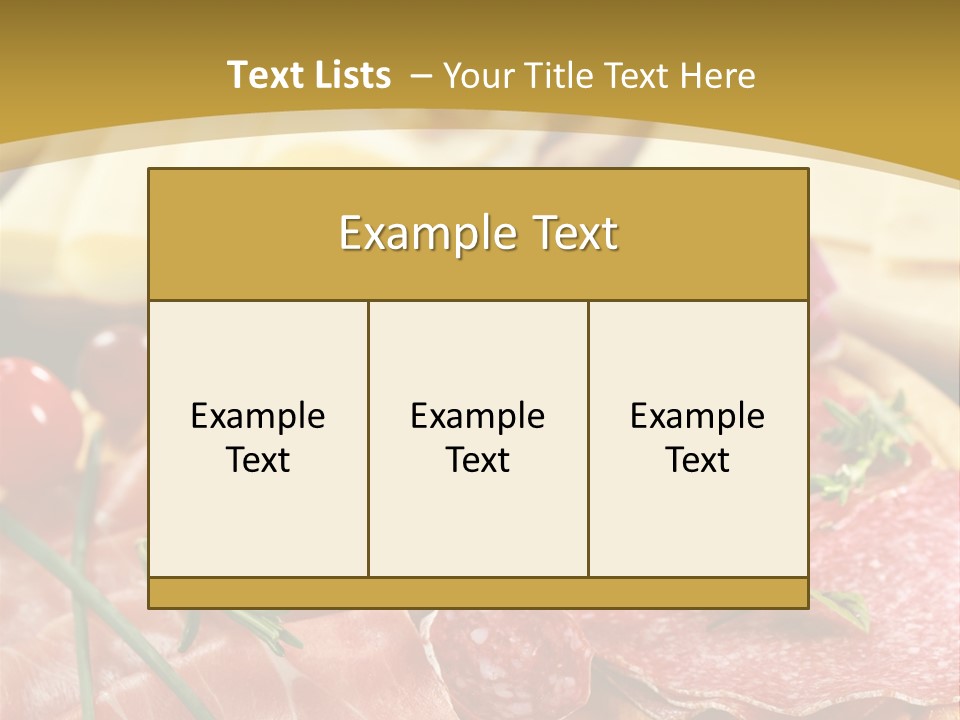 Dish Cutting Appetizer PowerPoint Template