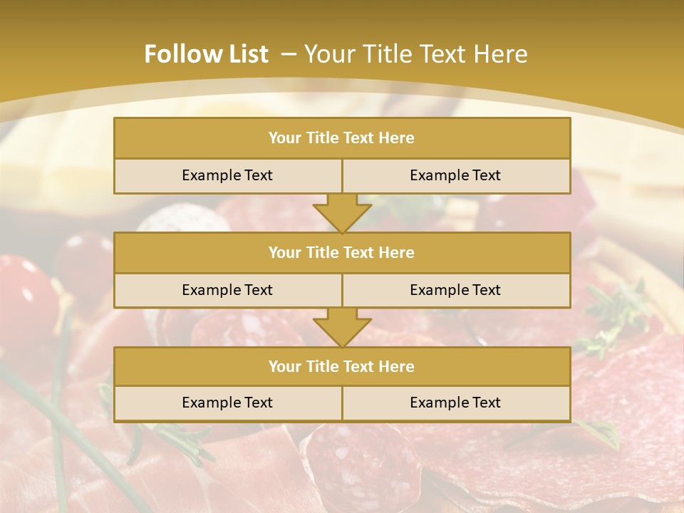 Dish Cutting Appetizer PowerPoint Template