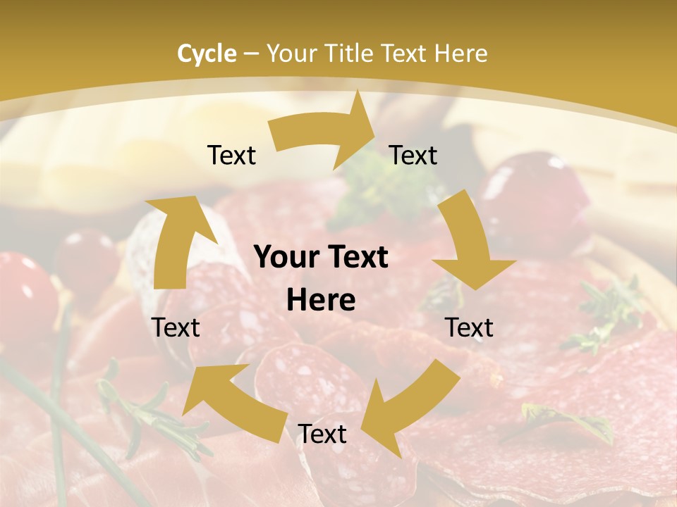 Dish Cutting Appetizer PowerPoint Template