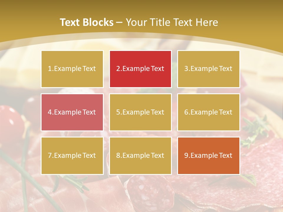 Dish Cutting Appetizer PowerPoint Template