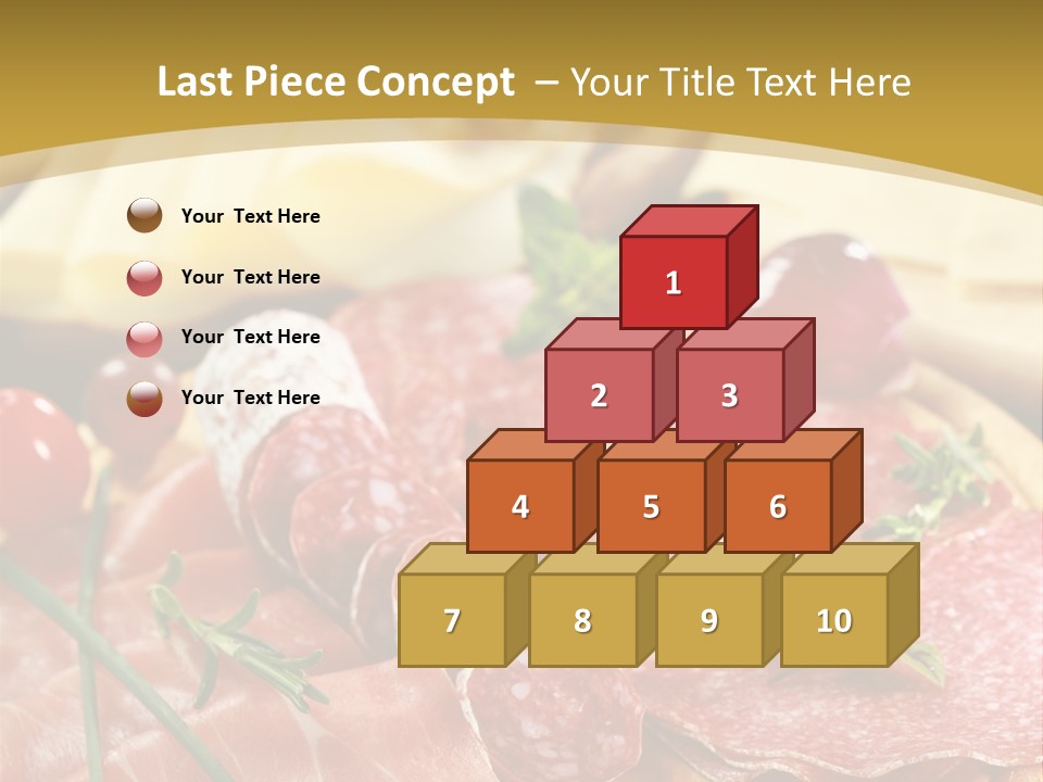 Dish Cutting Appetizer PowerPoint Template