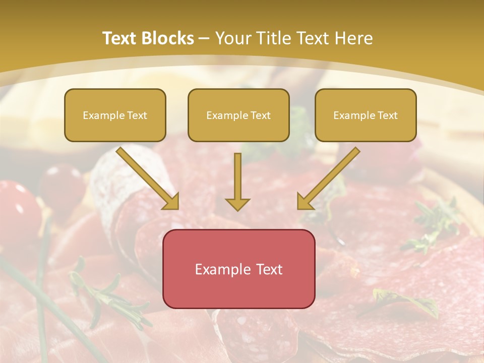 Dish Cutting Appetizer PowerPoint Template