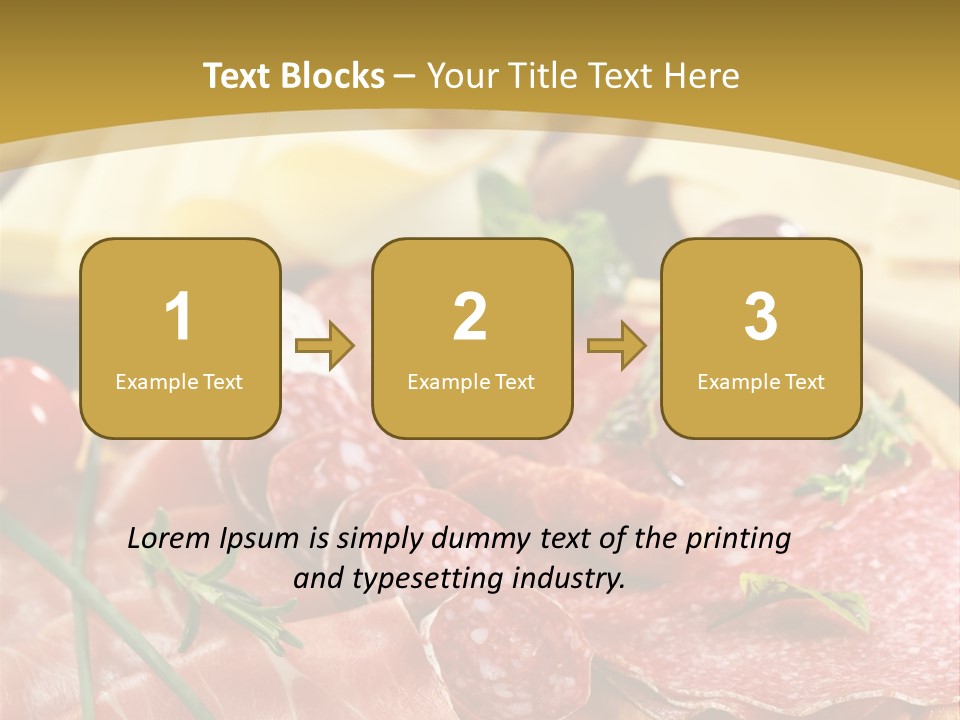 Dish Cutting Appetizer PowerPoint Template