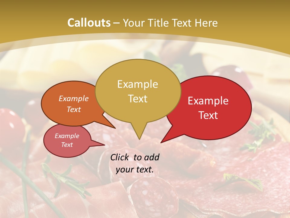 Dish Cutting Appetizer PowerPoint Template