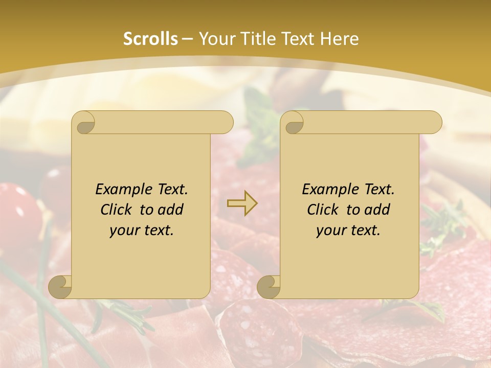 Dish Cutting Appetizer PowerPoint Template