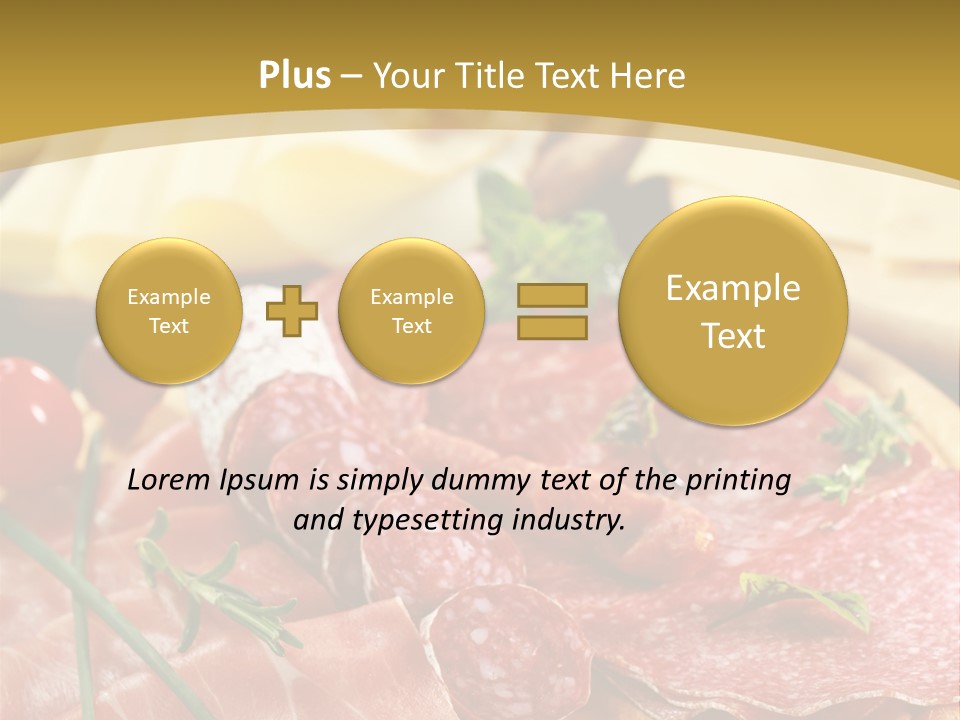 Dish Cutting Appetizer PowerPoint Template