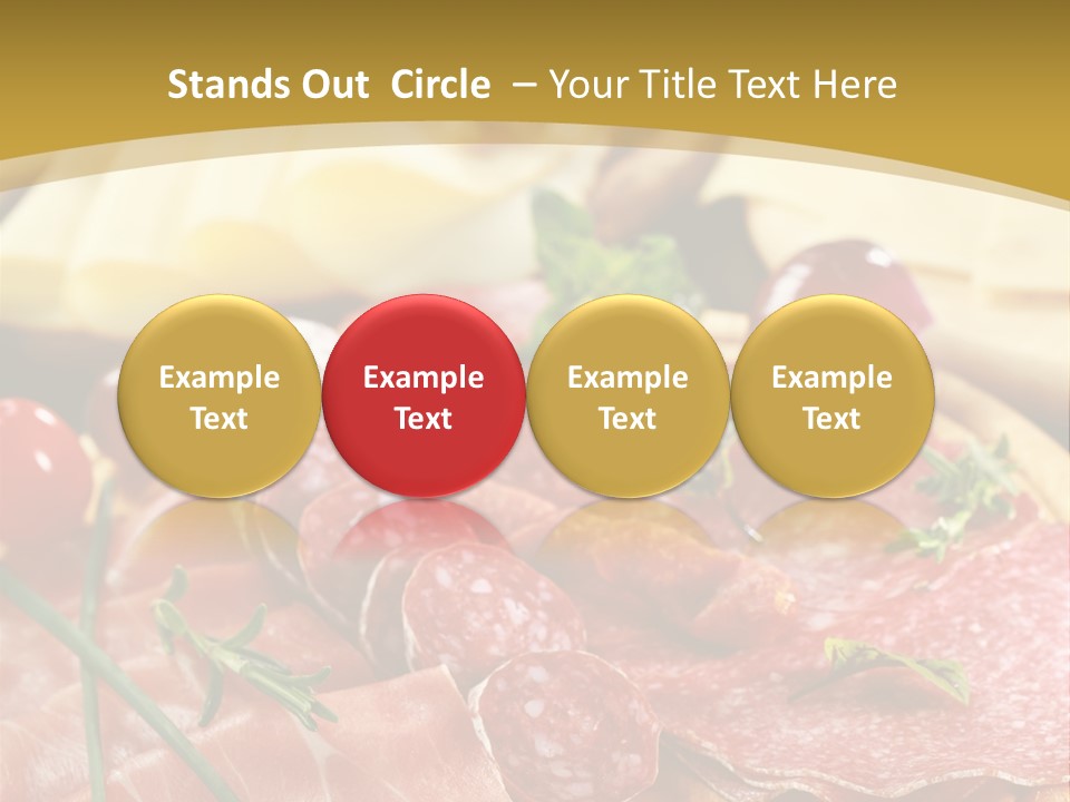 Dish Cutting Appetizer PowerPoint Template