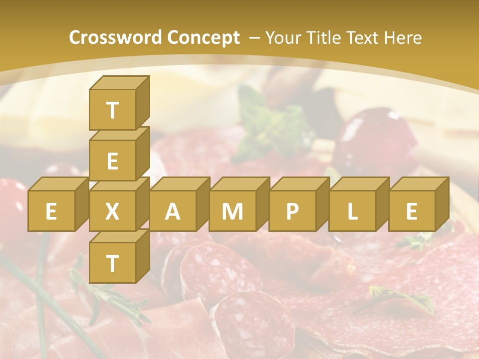 Dish Cutting Appetizer PowerPoint Template