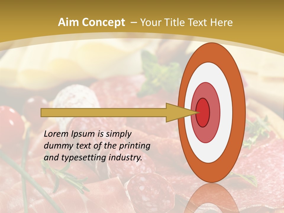 Dish Cutting Appetizer PowerPoint Template