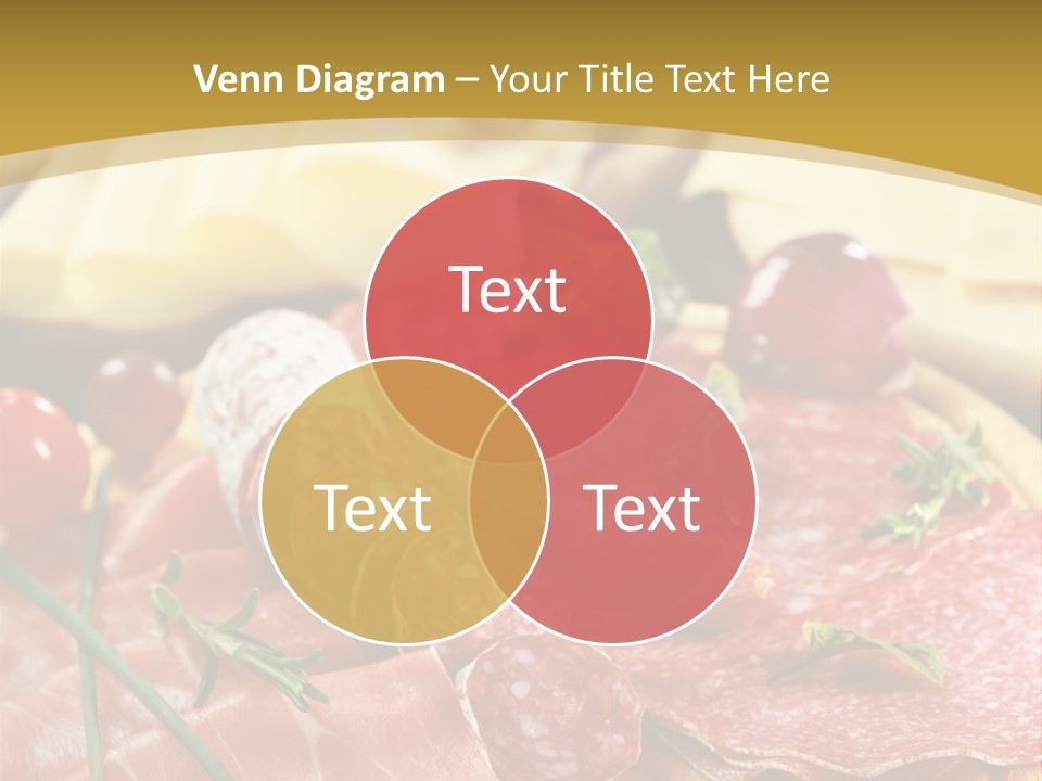 Dish Cutting Appetizer PowerPoint Template