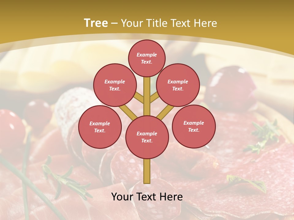 Dish Cutting Appetizer PowerPoint Template