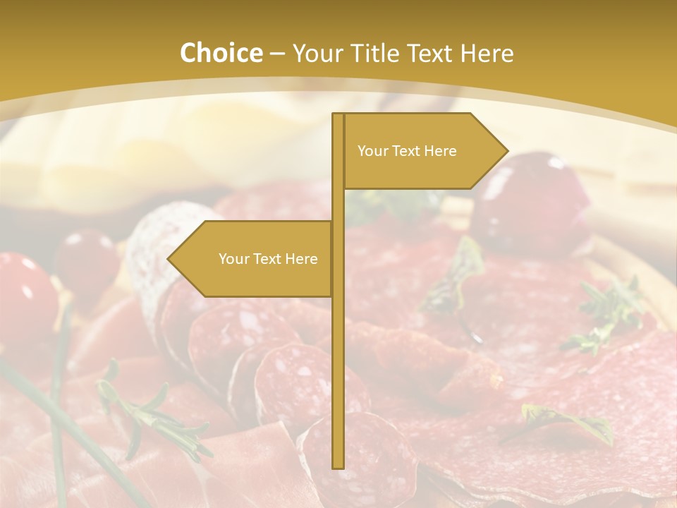Dish Cutting Appetizer PowerPoint Template