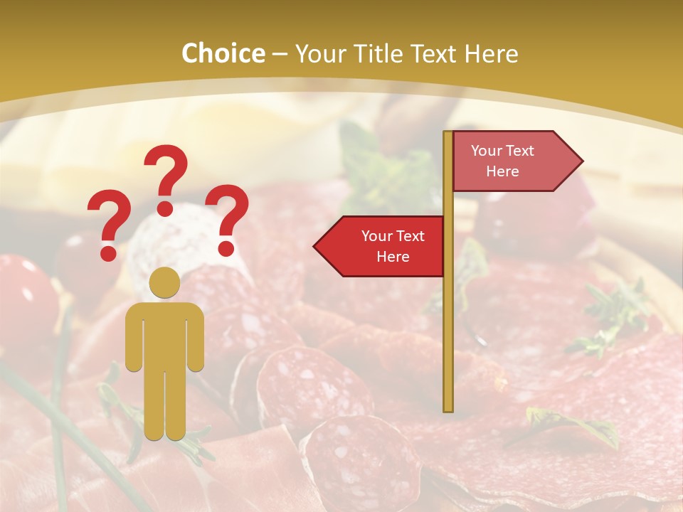 Dish Cutting Appetizer PowerPoint Template