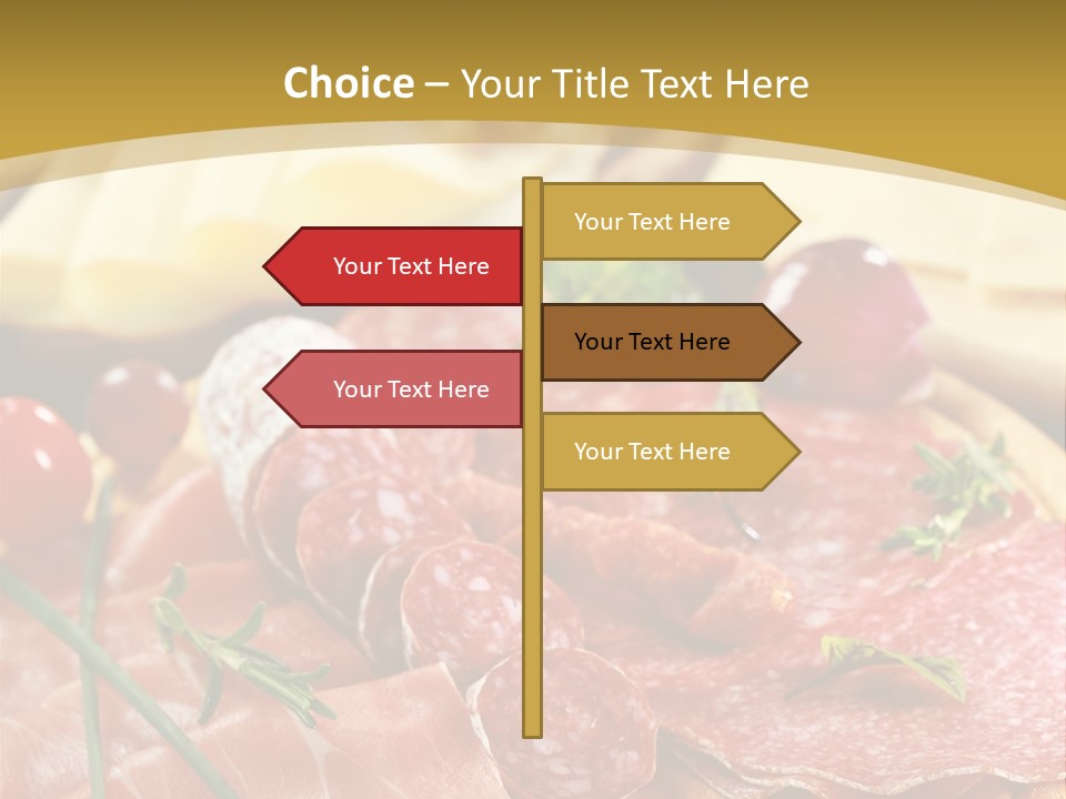 Dish Cutting Appetizer PowerPoint Template