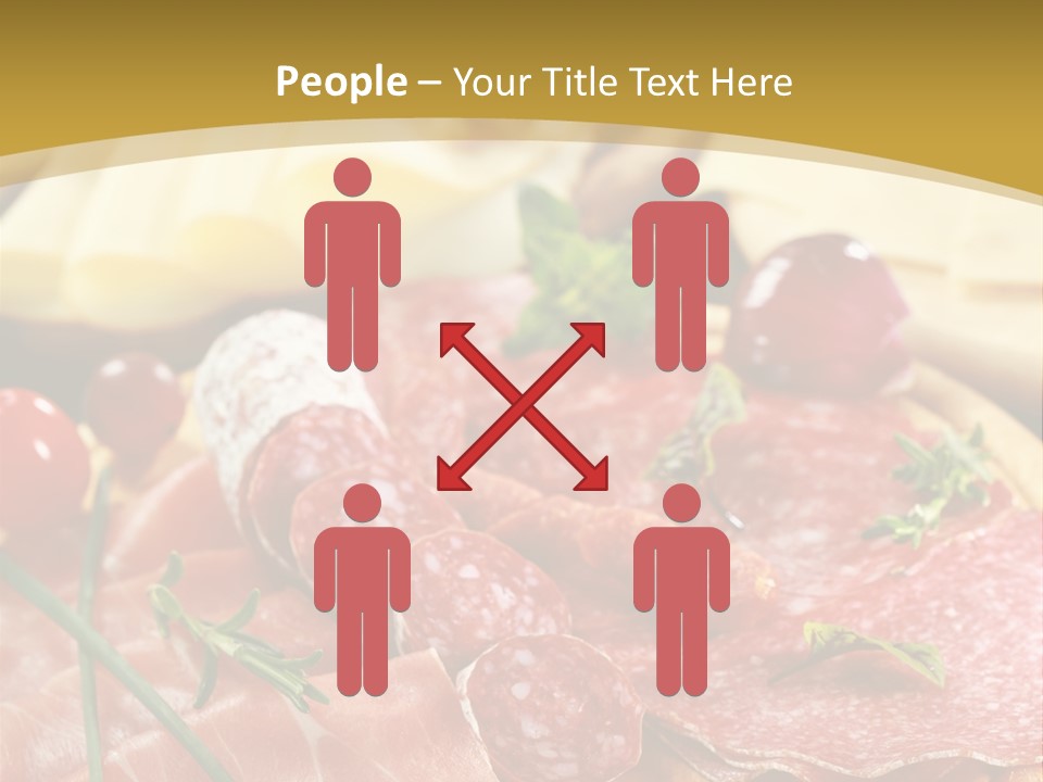 Dish Cutting Appetizer PowerPoint Template