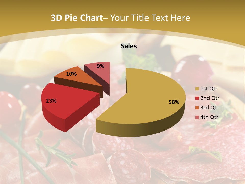 Dish Cutting Appetizer PowerPoint Template