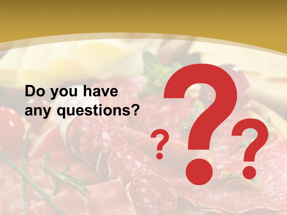 Dish Cutting Appetizer PowerPoint Template