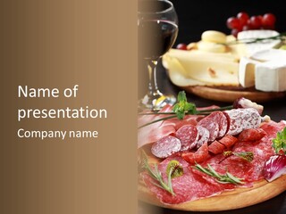 Pepper Ham Delicious PowerPoint Template